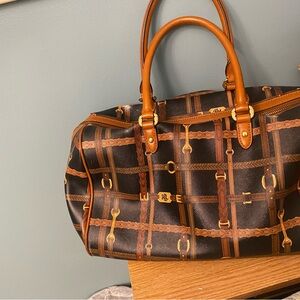 Ralph Lauren Black and Brown Satchel